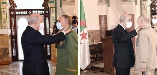 رئيس الجمهورية يرقي الفريق بن علي بن علي إلى رتبة فريق أول واللواء سعيد شنقريحة إلى رتبة فريق