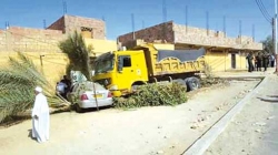 شاحنات الوزن الثقيل خطر  على السكان