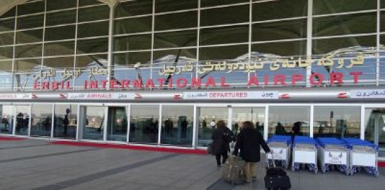 توقف حركة الطيران الدولي بمطاري كردستان