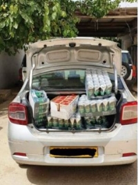 حجز كمية معتبرة من المشروبات الكحولية على مستوى الطريق السريع شرق- غرب بالشلف