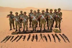 وزارة الدفاع : الكشف عن مخبأ للأسلحة والذخيرة ببرج باجي مختار