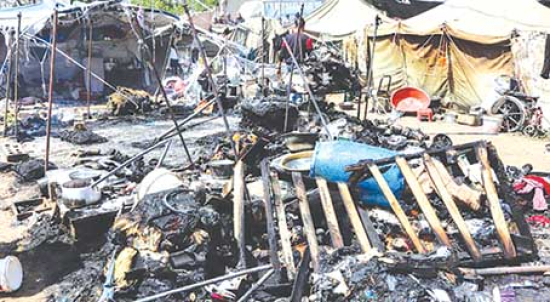 الاحتـلال يقصف نازحين ويهـــدّد بتوسيع العدوان علـــى قطـاع غــزة