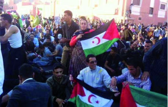 مظاهرات حاشدة بمدينة العيون المحتلة