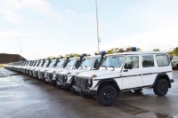 تسليم 855 سيارة مرسيدس رباعية الدفع إلى هيئات عسكرية ومدنية