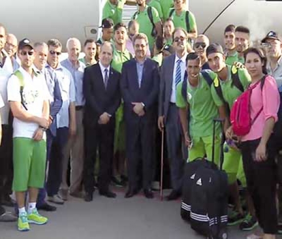 استقبال حافل للبعثة الجزائرية الأولمبية بعد عودتها من ريو