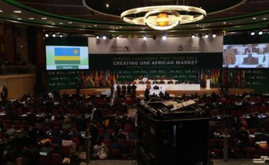 افتتاح القمة الاستثنائية للاتحاد الإفريقي المخصصة لإطلاق منطقة التبادل الحر بالعاصمة الرواندية كيغالي