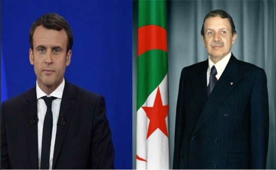 ماكرون يشيد بالالتزام الحاسم للرئيس بوتفليقة بتطوير شراكة استثنائية بين الجزائر وفرنسا