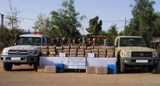 وزارة الدفاع: حجز 16 قنطارا و58 كلغ من الكيف المعالج بإليزي والنعامة