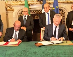 التوقيع على إعلان نية لإنشاء صندوق استثمار ثنائي بين الجزائر و فرنسا
