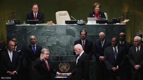 أنتونيو غوتارس يؤدي اليمين بصفته الأمين العام الجديد للأمم المتحدة
