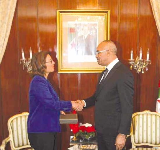 بدوي يستقبل سفيرة سويسرا