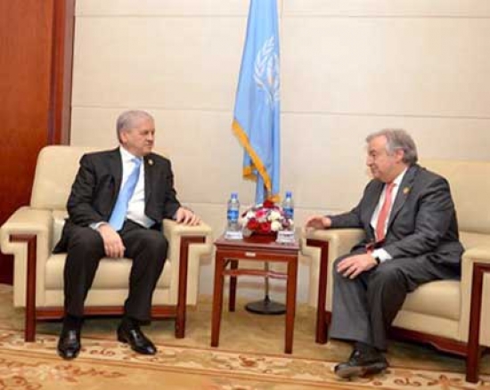 سلال يتحادث بأديس ابابا مع الأمين العام للأمم المتحدة