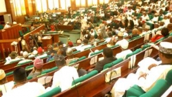 أشخاص يقتحمون البرلمان النيجيري أثناء انعقاده