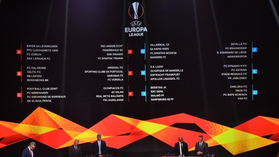 نتائج قرعة دور المجموعات بالدوري الأوروبي لكرة القدم &quot;يوروبا ليغ&quot;