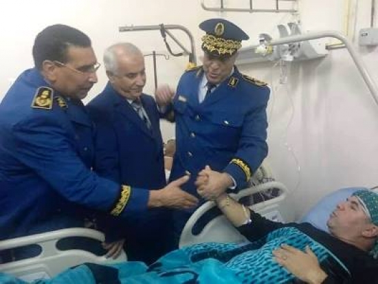 المدير العام للأمن الوطني يطمئن على الحالة الصحية للشرطيين المصابين في سعيدة