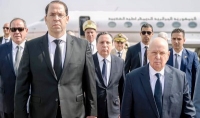 تشييع جنازة الرئيس الراحل باجي قايد السبسي: وصول رئيس الدولة عبد القادر بن  صالح إلى تونس