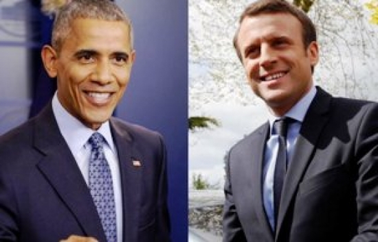 أوباما يدعم ماكرون في انتخابات الرئاسة الفرنسية