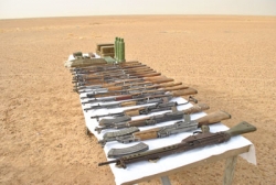 وزارة الدفاع : كشف مخبا هام للأسلحة والذخيرة ببرج باجي مختار