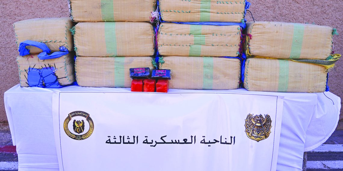 ارتفاع كمية المخدرات المحجوزة إلى أزيــد مــن 8 قنــاطير