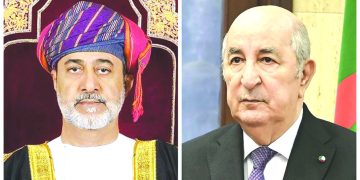 رئيس الجمهورية يتلقى تهاني جلالة سلطان عمان