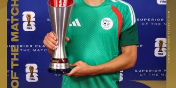 إبراهيم مازة أفضل لاعب في المباراة