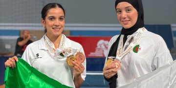 المنتخب الجزائري يحصد أربع ميداليات في تنس الطاولة